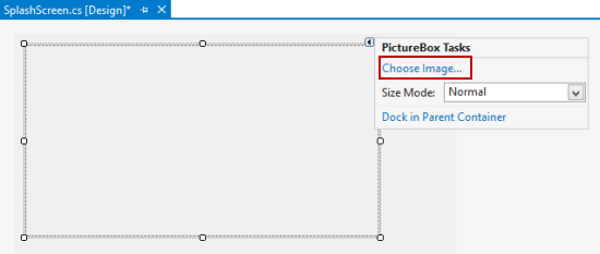 Add Picture box to SplashScreen form